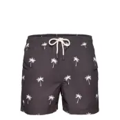 Black Palm Swim Shorts Badshorts Brun OAS