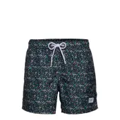 Blume Print Breeze Badshorts Blå Frank Dandy