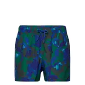 Borg Print Swim Shorts Badshorts Marinblå Björn Borg