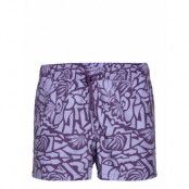 Björn Borg Borg Print Swim Shorts Lila