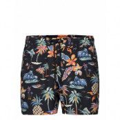 Borg Print Swim Shorts *Villkorat Erbjudande Badshorts Svart Björn Borg