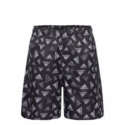 Bos Aop Swim Sh Sport Swimshorts Black Adidas Performance