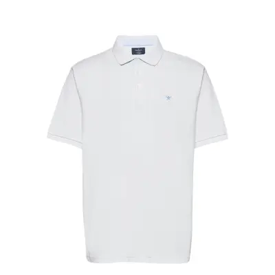 Big & Tall Coral Swim Trim Polos Short-sleeved Vit Hackett London