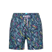 Arena Boy's Beach Boxer Allover Marinblå