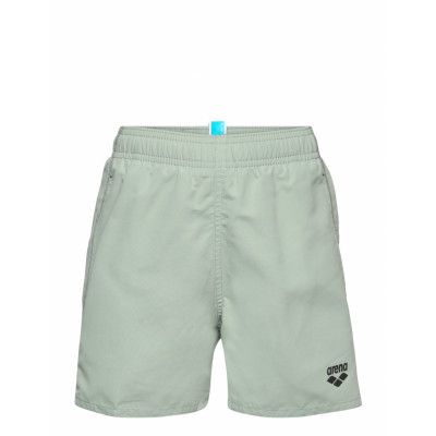 Arena Boys' Beach Boxer Solid R Black-White Grön