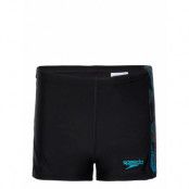 Boys Hyper Boom Panel Aquashort Badshorts Svart Speedo