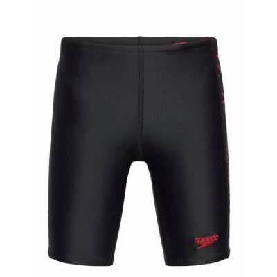 Boys Plastisol Placement Jammer *Villkorat Erbjudande Badshorts Svart Speedo