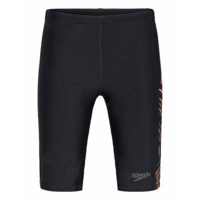 Speedo Boys Plastisol Placement Jammer Svart