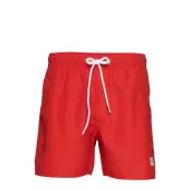 Breeze Long Swim Shorts Badshorts Röd Frank Dandy