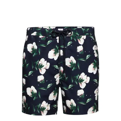 Bs Hasselhoff Badshorts Blå Bruun & Stengade