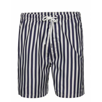 Bs Havana Regular Fit Swim Shorts Badshorts Navy Bruun & Stengade