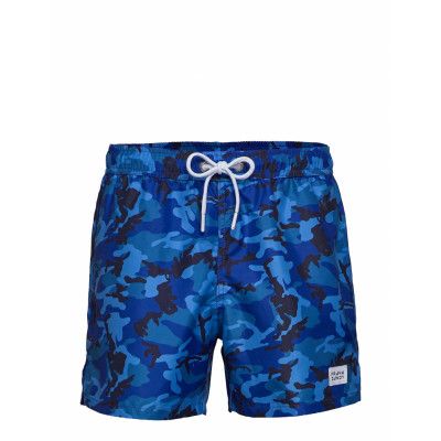 Camo Print Breeze Badshorts Blå Frank Dandy