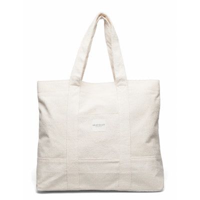 Carried Away Terry Beach Tote Bags Totes Creme Seafolly