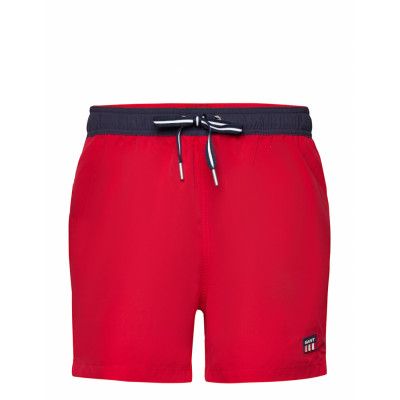 Cf Retro Shield Swim Shorts Badshorts Röd GANT