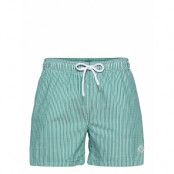 Cf Seersucker Swim Shorts Badshorts Grön GANT