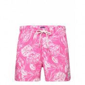 Cf Tropical Leaves Print Sw Shorts Badshorts Rosa GANT