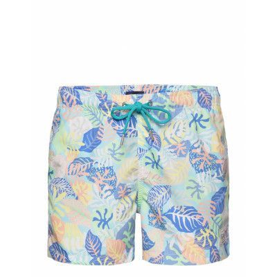 Cf Tropical Print Swim Shorts Badshorts Grön GANT