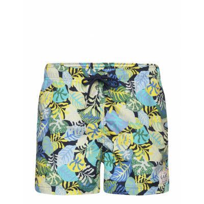 Cf Tropical Print Swim Shorts Badshorts Marinblå GANT