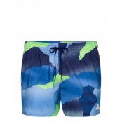 Adidas Sportswear City Escape Camo 3-Stripes Cix Swim Shorts Blå