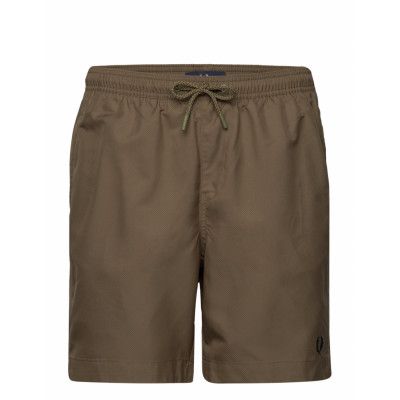 Classic Swimshort *Villkorat Erbjudande Badshorts Khakigrön Fred Perry