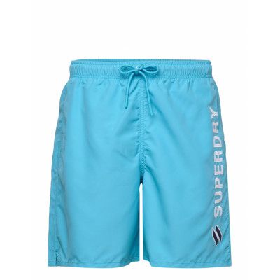 Code Applque 19Inch Swim Short Badshorts Blå Superdry