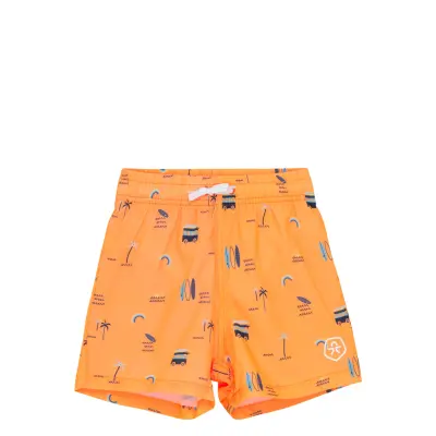 Color Kids Swim Shorts, Aop Orange