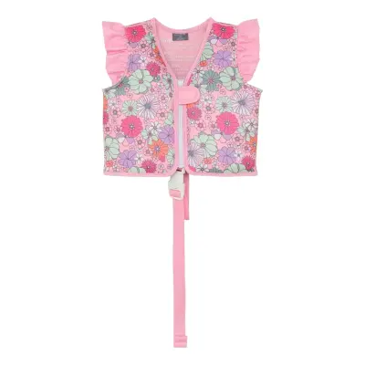 Color Kids Swim Vest, Aop - Pink - 3-6Y