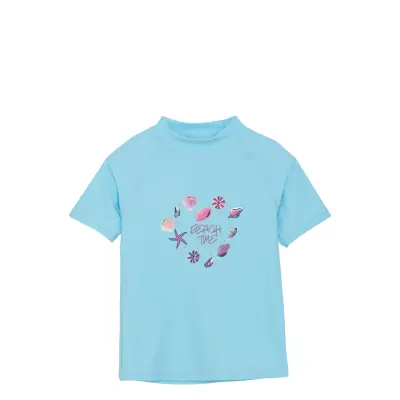 Color Kids T-Shirt W. Print Blå