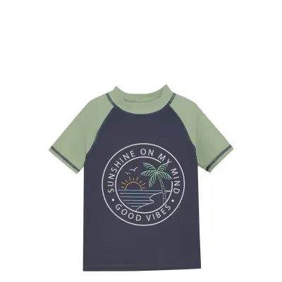 Color Kids T-Shirt W. Print Marinblå