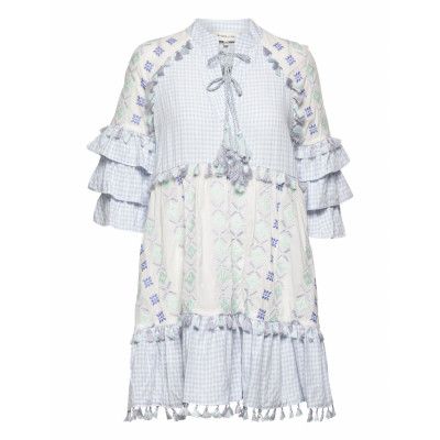 Corinne Mini Kaftan Dress Badkläder Blå By Malina