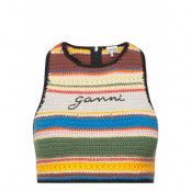 Crochet Swimwear Crop Tops Multi/mönstrad Ganni