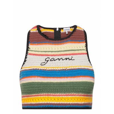 Crochet Swimwear Crop Tops Multi/mönstrad Ganni