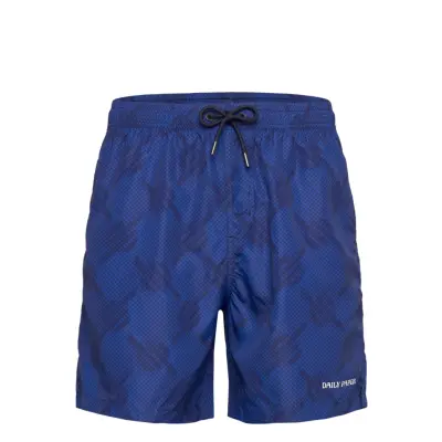 Daily Paper Dotted Monogram Swimshorts Blå