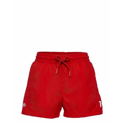 Dbu Fan 2020 Swim Shorts Kids Badshorts Röd Hummel