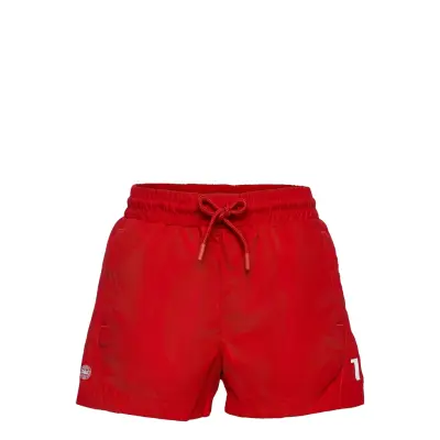 Dbu Fan 2020 Swim Shorts Kids Badshorts Röd Hummel