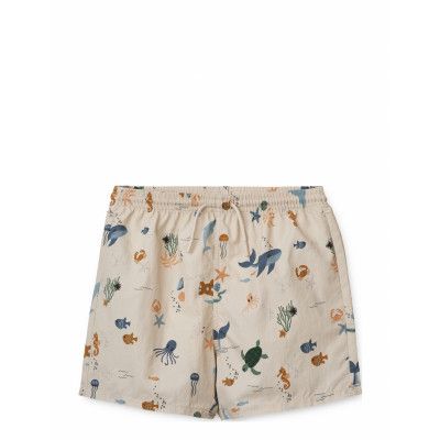 Duke Printed Board Shorts Badshorts Kräm Liewood