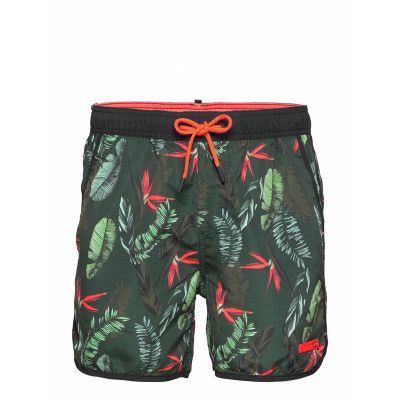 Echo Racer Swim Short Badshorts Grön Superdry