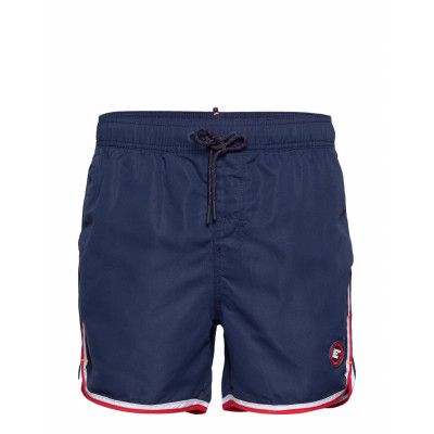 Echo Surf Racer Swim Short Badshorts Blå Superdry