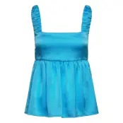 Encoral Sl Top 7021 Tops Blouses Sleeveless Blue Envii