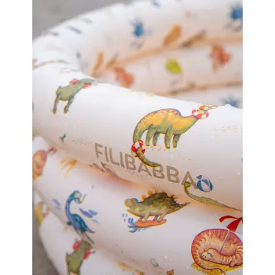 Filibabba Badebassin 150 Cm Alfie - Dino Beach - Cream - 150 CM