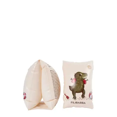 Filibabba Badevinger Alfie - Dino Beach - Cream - ONE SIZE