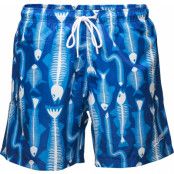 Frank Dandy Fishbone Bermuda Shorts - Dark Navy