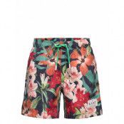 Floral Print Swim Shorts Badshorts Multi/mönstrad GANT