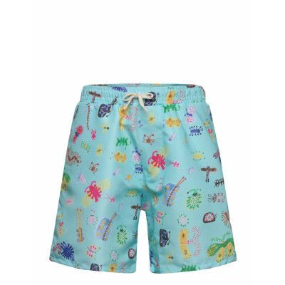 Bobo Choses Funny Insects All Over Swim Bermuda Shorts Blå