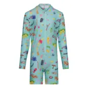 Bobo Choses Funny Insects All Over Swim Overall Blå