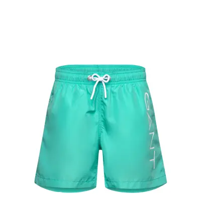 Gant Logo Lightweight Swim Shorts - Blue - 170
