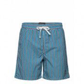 Gingham Swim Shorts *Villkorat Erbjudande Badshorts Blå Lyle & Scott