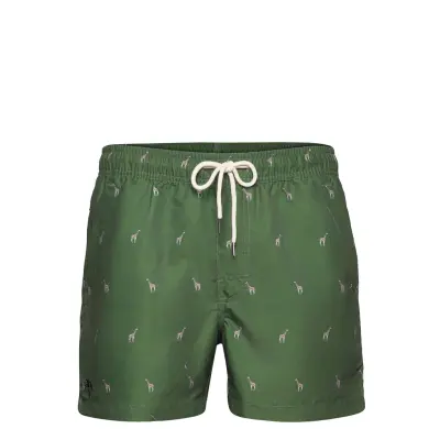 Giraffe Swim Shorts Badshorts Grön OAS