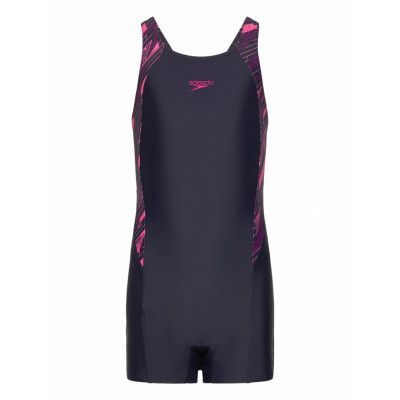Speedo Girls Hyperboom Splice Legsuit Marinblå