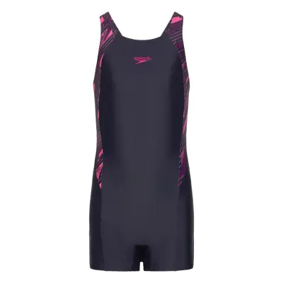 Speedo Girls Hyperboom Splice Legsuit Marinblå